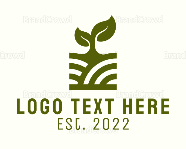 Herbal Plant Farming Logo