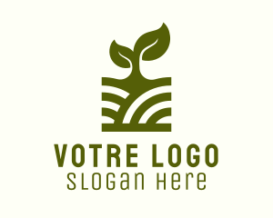 Herbal Plant Farming  Logo