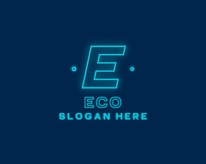 Corporate - Neon Glow Tech Software logo design