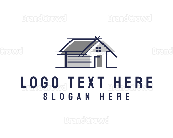 House Blueprint Architect Logo