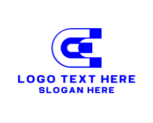 Vlogger - Startup 3d Letter E logo design