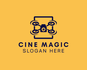 Film - Drone Square Film logo design