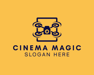 Film - Drone Square Film logo design