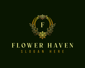 Deluxe Flower Boutique logo design