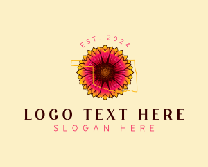 Map - Blanket Flower Oklahoma logo design