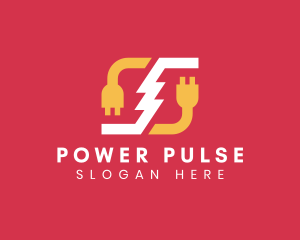 Wattage - Lightning Energy Charging Plug logo design