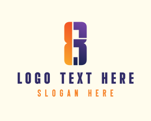 Marketing - Digital Tech Number 8 Business logo design