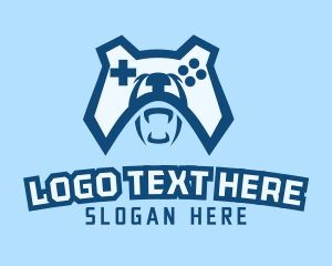 Entertainment - Bear Controller Gaming Avatar logo design