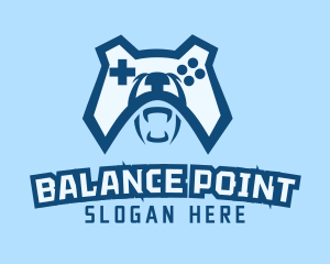 Bear Controller Gaming Avatar logo design