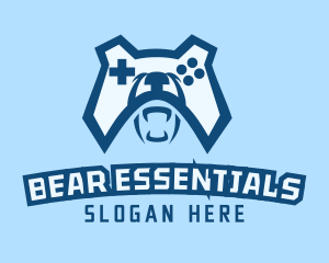 Bear - Bear Controller Gaming Avatar logo design
