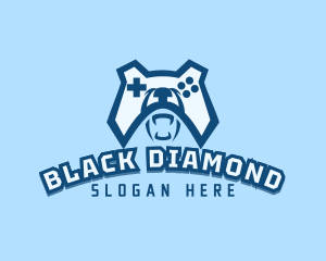 Bear Controller Gaming Avatar logo design