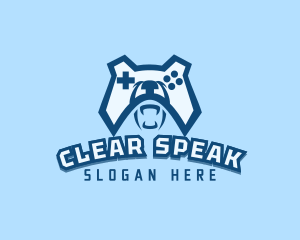 Bear Controller Gaming Avatar logo design