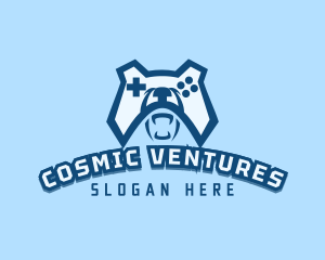 Bear Controller Gaming Avatar logo design