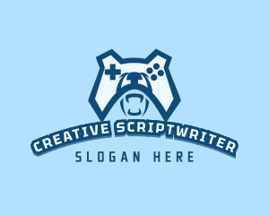 Bear Controller Gaming Avatar logo design