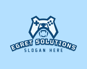 Bear Controller Gaming Avatar logo design