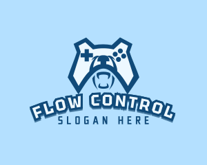 Bear Controller Gaming Avatar logo design