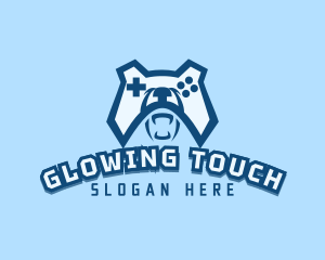 Bear Controller Gaming Avatar logo design