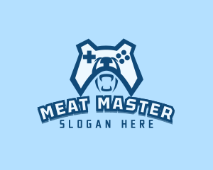 Bear Controller Gaming Avatar logo design