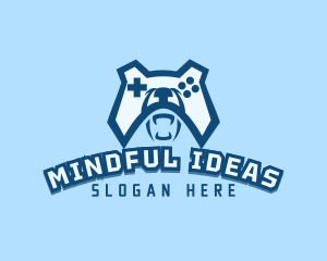 Bear Controller Gaming Avatar logo design