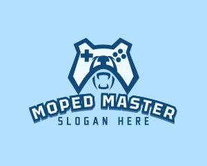 Bear Controller Gaming Avatar logo design