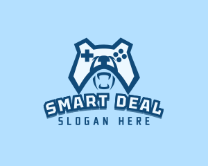 Bear Controller Gaming Avatar logo design