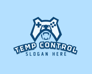 Bear Controller Gaming Avatar logo design