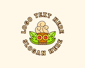 Sacred-pattern - Ancient Mayan Cafe logo design