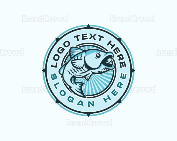 Fish Seafood Market Restaurant Logo