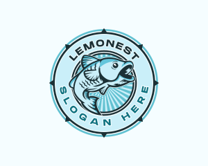 Fish Seafood Market Restaurant Logo