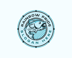 Fish Seafood Market Restaurant Logo