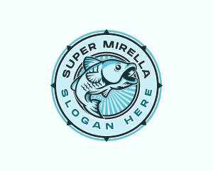 Fish Seafood Market Restaurant Logo