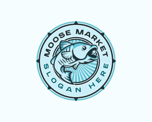 Fish Seafood Market Restaurant logo design