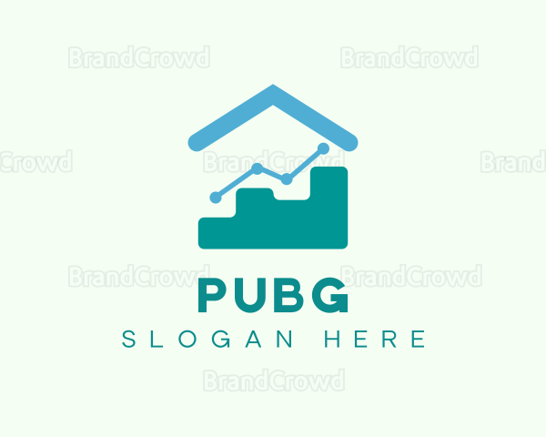 House Bar Graph Logo