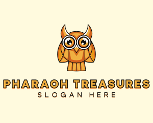 Horned Owl Bird logo design