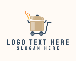 Hot Pot - Hot Food Cart logo design