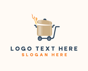 Medieval - Hot Food Cart logo design