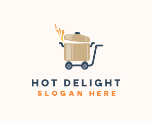 Hot Food Cart logo design