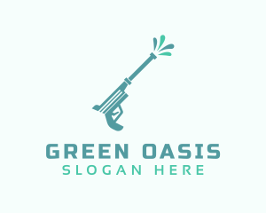 Green Pressure Washing logo design