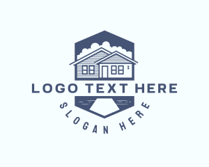 Realty - House Roofing Repair logo design