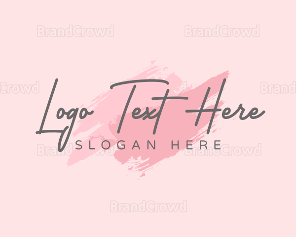 Beauty Makeup Wordmark Logo