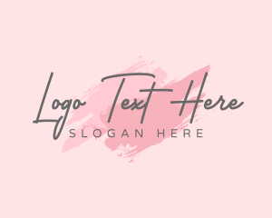 Beauty Makeup Wordmark Logo