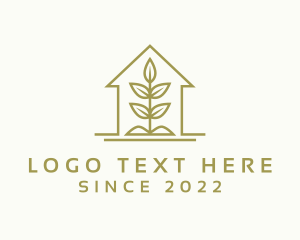Realtor - Gardener House Plant logo design