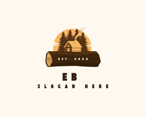 Wood Forest Cabin Logo