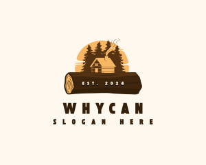 Wood Forest Cabin Logo