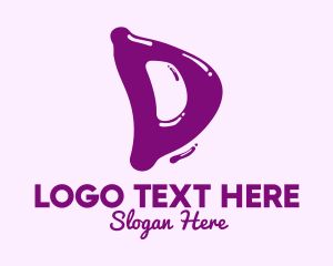 Violet - Liquid Soda Letter D logo design