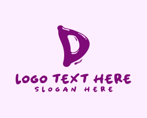 Letter D - Liquid Soda Letter D logo design