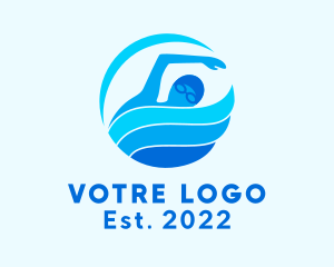 League - Swimming Sporting Event logo design