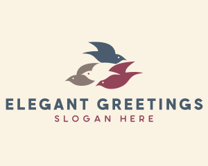 Flying Bird Flock logo design