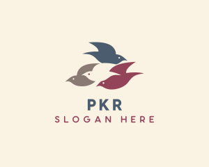 Flying Bird Flock logo design