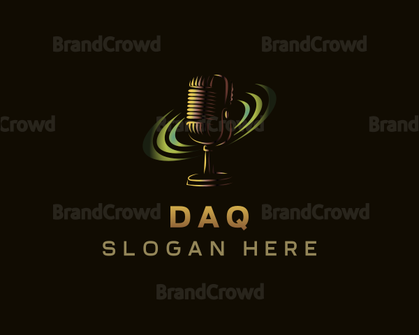 Media Podcast Microphone Logo